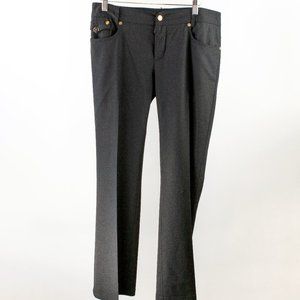 Roberto Cavalli Black Stretch Flared Pants